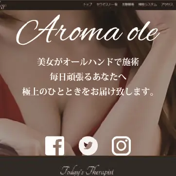 メンズエステ ホームページ制作 サンプルサイトの画像3